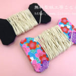 作り方☆「凧（たこ）の糸を巻く厚紙」厚紙に布をキレイに貼る方法