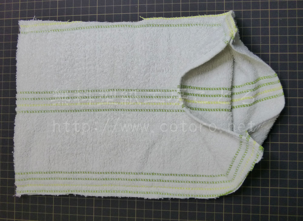 作り方☆バスタオルから６枚の雑巾を簡単に作る方法 | 無料型紙工房ことろ