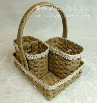 クラフトバンド☆裁縫道具たてを作ってみました☆エコクラフト