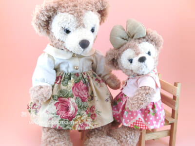 動画で作り方☆「縫わないギャザースカート」色々なサイズの縫いぐるみに