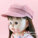 動画で作り方☆「縫わないキャスケット帽子」ぽぽちゃん等の人形に