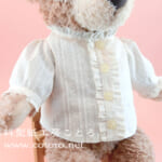 動画で作り方☆「フリルブラウス」Sサイズシェリーメイ等の縫いぐるみに