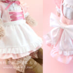 動画で作り方☆「フリルエプロン」Sサイズシェリーメイ等の縫いぐるみに