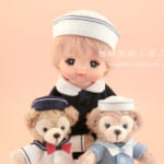 動画で作り方☆「フェルトのマリン帽子」ダッフィー縫いぐるみバッジ等の縫いぐるみに