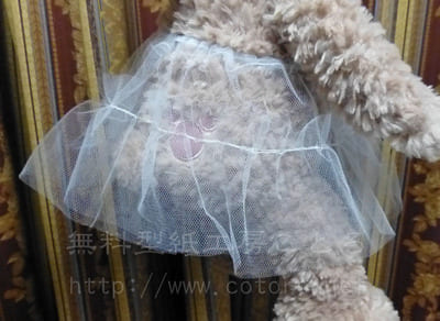 作り方☆「かんたんパニエ」Ｓサイズシェリーメイ等の縫いぐるみや人形に