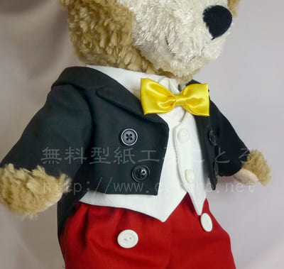 作り方☆「蝶ネクタイ（ボウタイ・リボン）」Ｓサイズダッフィー等の縫いぐるみに