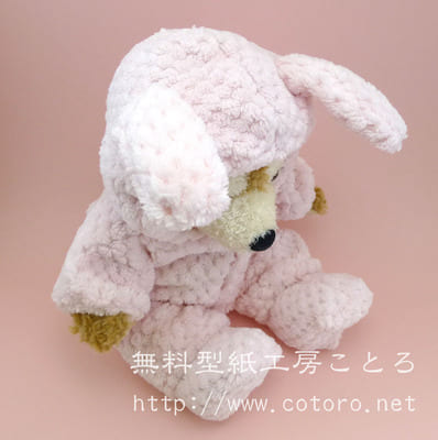 作り方☆「ウサギの着ぐるみ」Sサイズダッフィーなどの縫いぐるみに Part 3