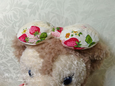 作り方☆「基本のリボン」ダッフィー・シェリーメイなどの縫いぐるみに